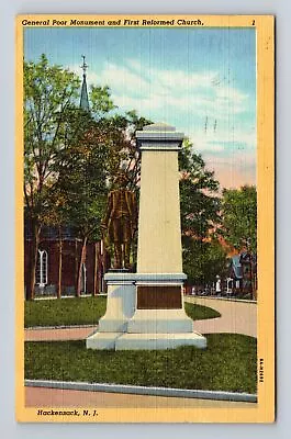 Hackensack NJ- New Jersey General Poor Monument Antique Vintage C1947 Postcard • $7.99