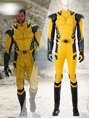 Wolverine Deadpool 3 Cosplay Jumpsuit Costume Suit Halloween Outfit Full Set Men • $226.87