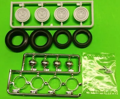 30 1930 Ford Model A 1/25 Coupe Big Little Tires Hub Caps Beauty Rings Wheels  • $13.99