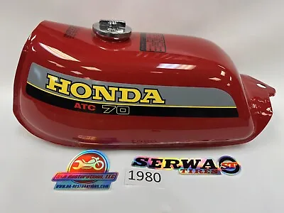 1980 Honda ATC70 Gas Fuel Tank Steel Serwa Reproduction Brand New • $500