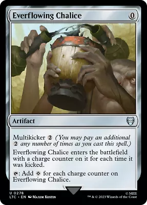 MTG Everflowing Chalice [Commander: Tales Of Middle-Earth Near Mint] • £1.75