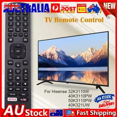 Universal EN2B27 TV Remote Control For Hisense 32K3110W 40K3110PW 50K3110PW • $8.22