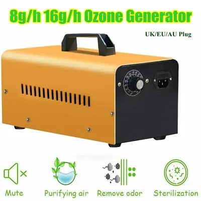 8G/16G Commercial Ozone Generator Industrial Home O3 Air Purifier Odor Remover • £94.79