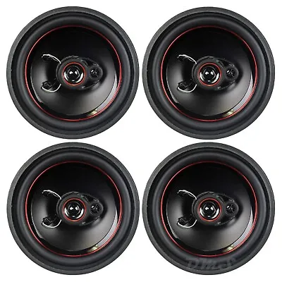 (4) Audiopipe CSL-1623AR | 6.5 Inch 330W 4 Ohm 3-Way Coaxial Car Speakers 6.5  • $60.95