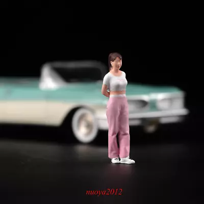 Miniatures 1/43 Long Street Girl Scene Props Figures Model Fit Cars Vehicles Toy • $11.99