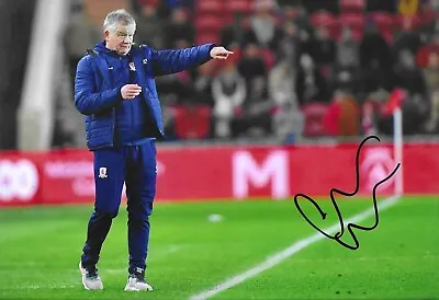 Football - Chris Wilder - Hand Signed 12x8 Inch Photograph - Middlesbrough - COA • £12