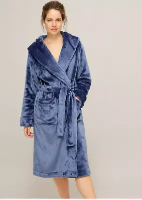 CHRISTMAS! BNWT John Lewis Cece Shimmer Fleece Dressing Gown Robe  Sz:M  RRP:£42 • £27.99