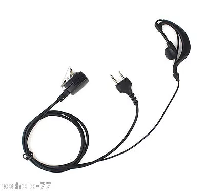 1 Micro Headset For Midland Of 2 Pin With Clip G5XT G6 G7 G8 G9 G12 M24 M48 99 • $10.27