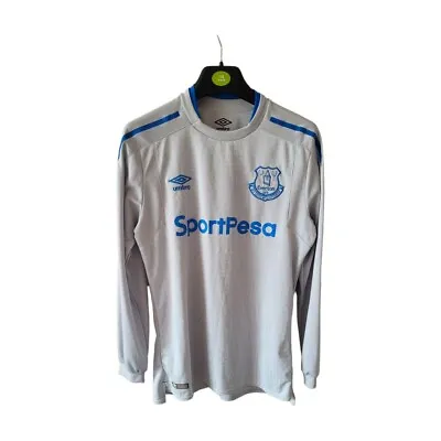 Everton 2017 2018 Mens Longsleeve Away Shirt Jersey Size Medium  Football A • £22.99