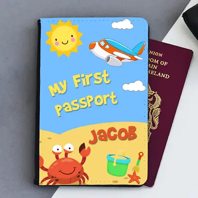 Personalised My First Passport Baby First Kids Children's Passport Holder Cover • £9.99