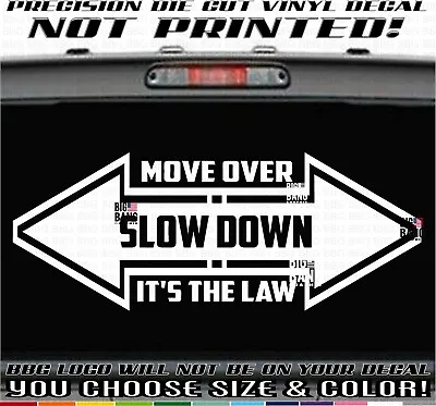 Tow Truck Decal Sticker Owner Operator Emergency Vehicle Slow Down Move Over LAW • $19.13