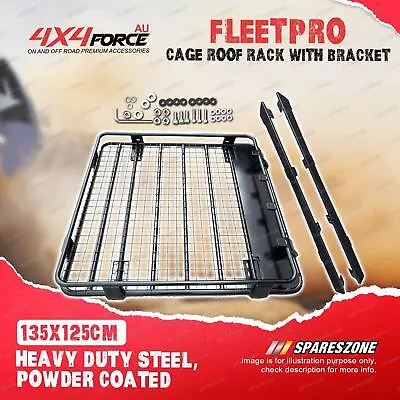 135x125cm Fleetpro Steel Cage Roof Rack With Bracket For Nissan Navara NP300 • $391.95