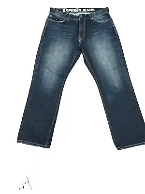 Express Kingston Low Rise Straight Leg Jeans Men’s Size 36x32 • $22.99