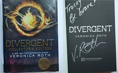 Veronica Roth Signed Divergent Collector's Edition Autographed Auto Poster Book • $55