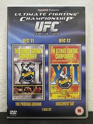 UFC 11: The Proving Ground & UFC 12: Judgement Day DVD (2-Disc Set MMA) • $24.99