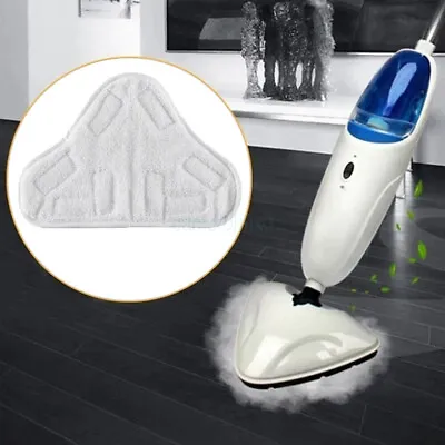 Stick On White Washable Cleaning Pads Microfiber For X5 Steam Mop H20 H2O • $14.14