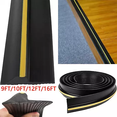 16FT HEAVY-DUTY RUBBER Draught Excluder Garage Door Floor Threshold Weather Seal • £3.70