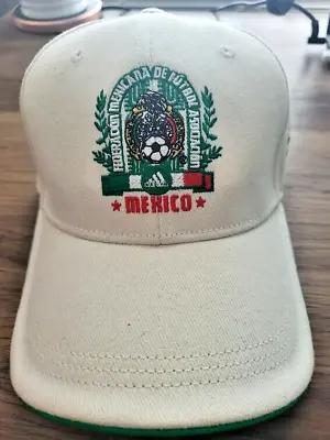 Adidas Mexico Futbol Soccer Snapback White Cap Hat Climalite • $17.87