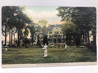 Postcard Sacred Heart School St Josephs Metuchen New Jersey Posted 1908 • $35