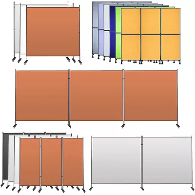 VEVOR Room Divider Wall Office Partition 66/71/89/142/216/ Inch Privacy Screen • $65.99