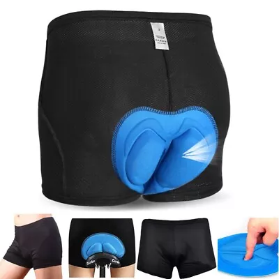 Men's Cycling Underwear Shorts 3D Padded Bike Bicycle Undershorts MTB Underpants • $11.99