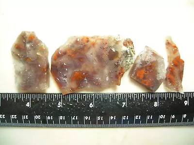 Mexican Flame Agate Slab Pieces Set Of 4 71 Grams Cabbing/lapidary • $12