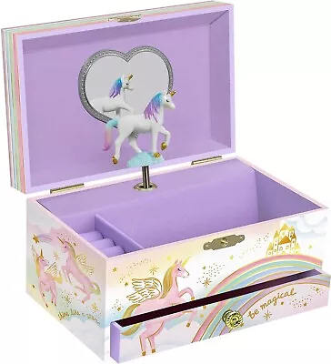 Musical Unicorn Jewellery Box For Girls - Kids Dancing Unicorn Music Box With... • $42.99