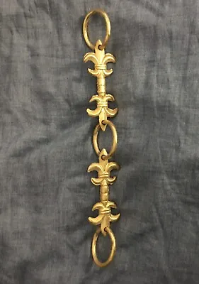 Fancy Ornate Vintage Gilded Brass Chandelier Hanging Lamp Chain 12  • $29.95