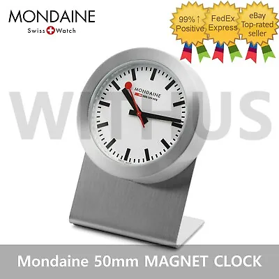 Mondaine 50mm MAGNET CLOCK Table Clock A660.30318.81SBB Wall Magnet Clock Quartz • $209.81