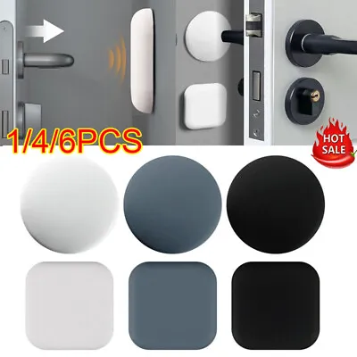 Wall Protector Rubber Stop Door Handle Guard Bumper Stopper Self Adhesive Supply • £5.51