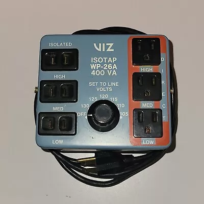 VIZ Isotap WP-26A Variable/Direct Isolated Transformer 400VA 105-130V • $69.95