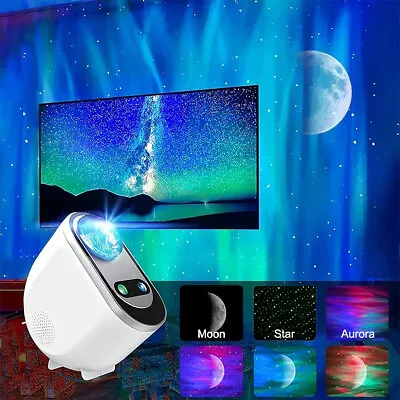 Northern Lights Aurora Galaxy Projector Lamp Music Projection Night Light Kids. • £26.59