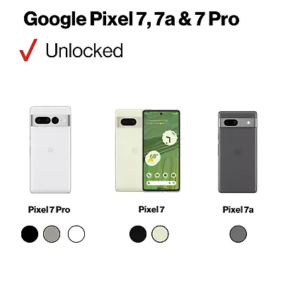 Google Pixel 7  7a & 7 Pro 128GB 5G UW Smartphones- Carrier Unlocked Models • $312.98