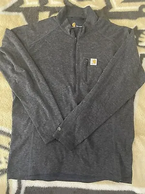 Mens Carhartt Quarter Zip Sweatshirt Large • $30