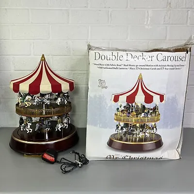 2006 Mr. Christmas Double Decker Carousel 30 Songs Original Box Works! • $150