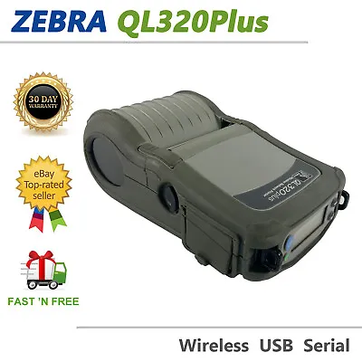 Zebra QL320 Plus Mobile Barcode Printer Wireless 802.11b/g USB NO Charger • $49.88