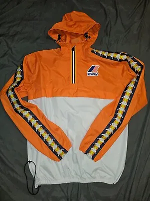 Kappa / K-Way Pullover Windbreaker Jacket With Hood. Size LARGE • $80