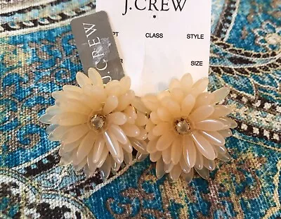 J.Crew BLOSSOM EARRINGS! FADED TEAK Nwot With J.Crew Bag! Sold Out! • $27