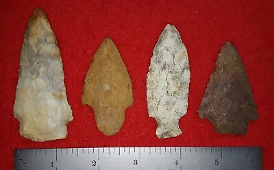 C3-RRR:  4 Arrowheads From Missouri • $60