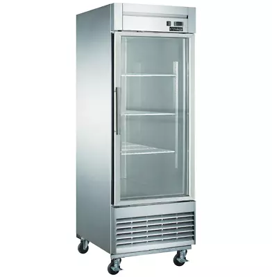 New 1 Glass Door Merchandiser Freezer Display Stainless Dukers D28F-GS1 #7675 • $2675