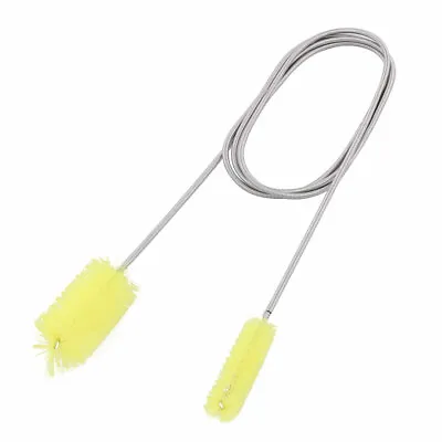 $16.95 • Buy Aquarium Fish Tank Double Ended Hose Pipe Tube Cleaning Brush Yellow 5.5Ft Long