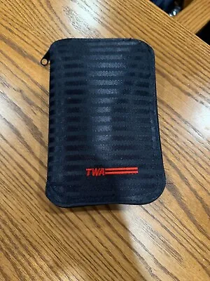 VTG TWA Duffle Zip Case Trans World Airlines First Class Expandable • $10