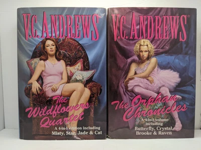 $20 • Buy V.C. Andrews Lot 2 Books Orphan Chronicles & Wildflowers Quartet 4-in-1 Complete