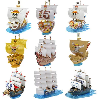 One Piece Thousand Sunny Marine Ship Action Figure Toys Collection Model Gifts • £15.99