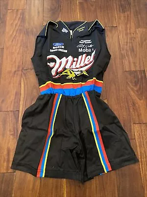 Vintage Women’s Jumpsuit NASCAR Miller Racing Outfit  Pinup Size XXL USA • $50