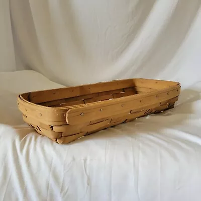 Longaberger Vintage Bread Basket 1986 Wood Brown • $11