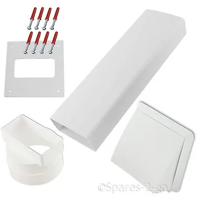 ZANUSSI Wall Vent Kit Vented Tumble Dryer Hose External Pipe White Cowl Duct 4  • £18.19