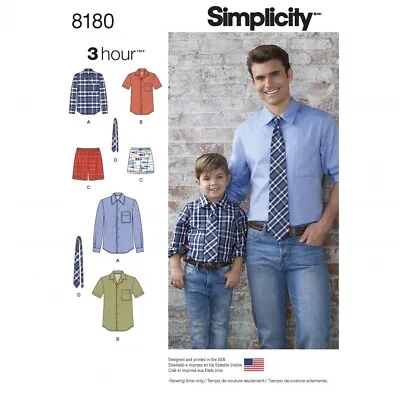 Simplicity Sewing Pattern 8180 Kids Men Teenagers A (S - L / S - XL) • £14.99