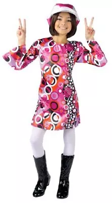 $17.99 • Buy Feelin Groovy Girls Costume  60s 70s Outfit Fun World 120252