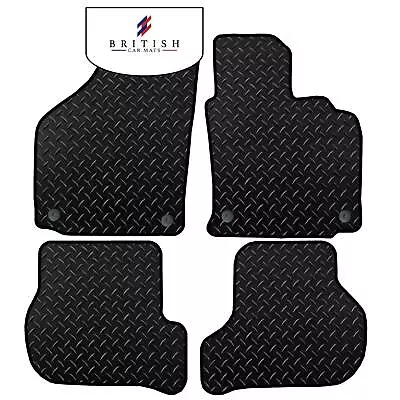 Fits Vw Golf 2004-2007 Mk5 Oval Clips Tailored 3mm Heavy Duty Rubber Floor Mats • $29.83